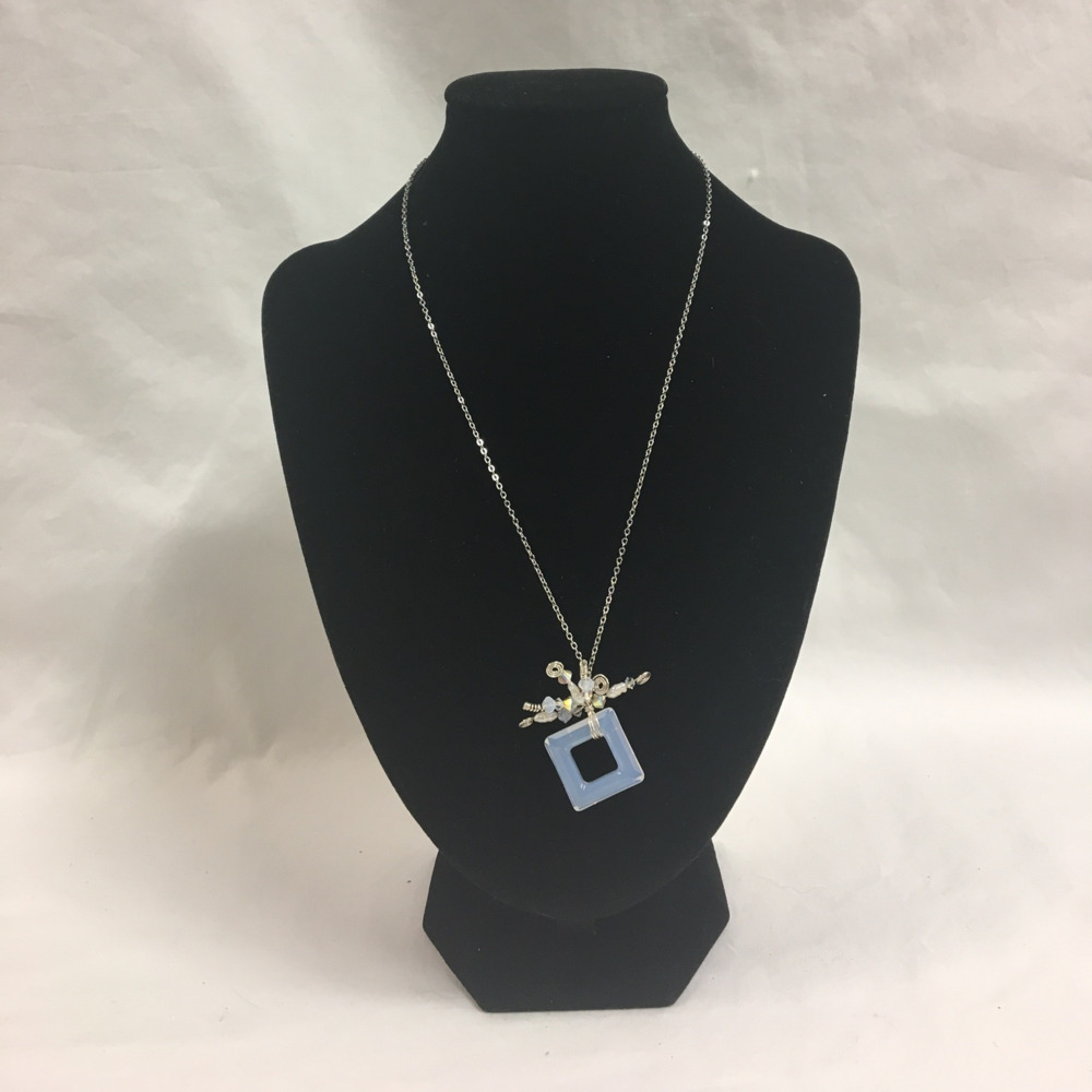 Clear Square Necklace